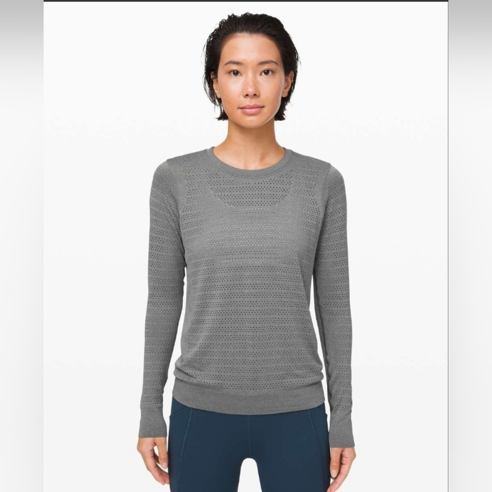 Lululemon Breeze By Long Sleeve Slate Size 2